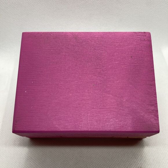 Krakow Poland Tourist Wooden Dragon Figurine Pink Trinket Box Hinged  4'' x  3'' - Picture 10 of 10